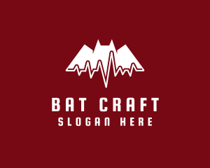 Bat - Bat Cardiology Pulse logo design