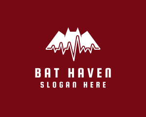 Bat - Bat Cardiology Pulse logo design