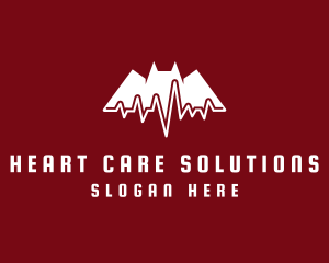 Cardiologist - Bat Cardiology Pulse logo design