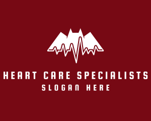 Cardiologist - Bat Cardiology Pulse logo design