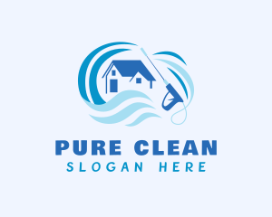 House Pressure Washer logo design