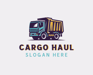 Dump Truck Trucking logo design