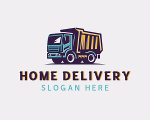 Dump Truck Trucking logo design