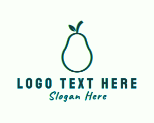 Pear - Natural Pear Fruit logo design