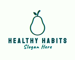 Nutrition - Natural Pear Fruit logo design