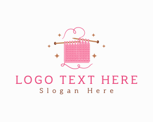 Shearing - Crochet Knitting Wool logo design