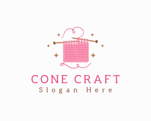 Crochet Knitting Wool logo design