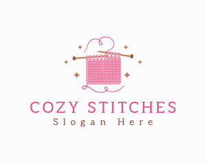 Knitting - Crochet Knitting Wool logo design