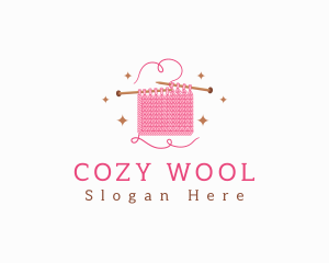 Wool - Crochet Knitting Wool logo design