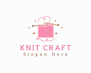 Knit - Crochet Knitting Wool logo design