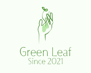 Plant - Plant Seedling Hand logo design