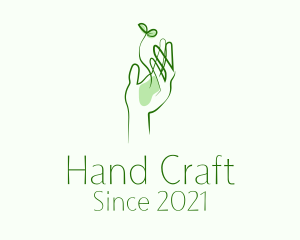 Hand - Plant Seedling Hand logo design