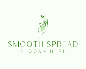 Plant Seedling Hand logo design