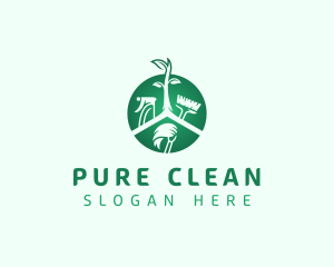 Natural Cleaning Housekeeping logo design