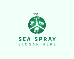 Natural Cleaning Housekeeping logo design