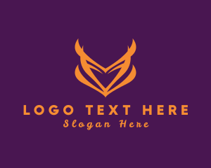 Software - Elegant Flaming Heart logo design