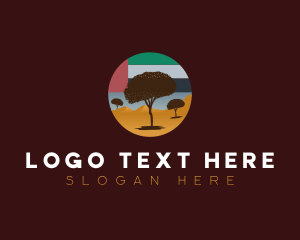 Sand - Sand Desert Tree logo design