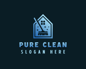 Janitorial Clean Sanitation logo design