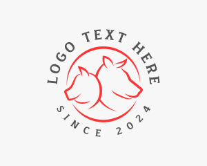 Animal - Farm Animal Livestock logo design