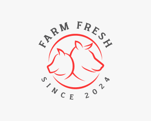 Farm Animal Livestock logo design