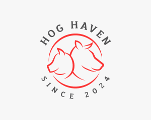 Hog - Farm Animal Livestock logo design