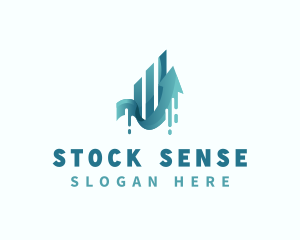 Stocks - Stocks Arrow Graph logo design