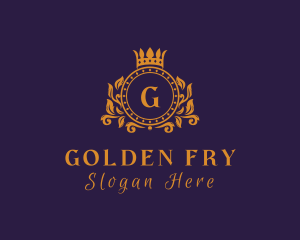 Golden Royal Crown logo design