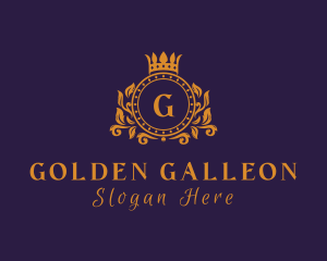 Golden Royal Crown logo design