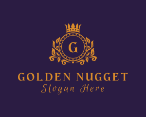 Golden Royal Crown logo design