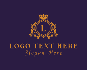 Exclusive - Golden Royal Crown logo design