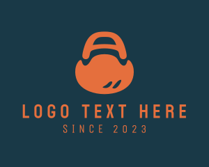 Weightlifting - Letter A Kettlebell Weight logo design