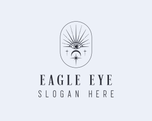 Tarot Eye Bohemian logo design