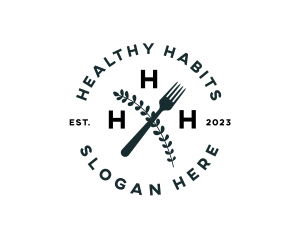 Health Vegan Restaurant logo design