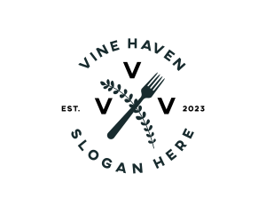 Health Vegan Restaurant logo design