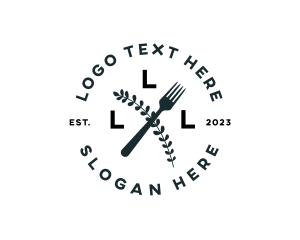 Fork - Health Vegan Restaurant logo design