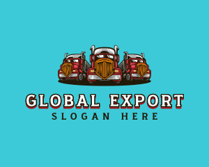 Export - Transport Fleet Trucking logo design