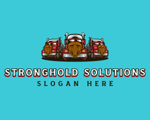 Transport Fleet Trucking logo design