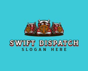 Dispatch - Transport Fleet Trucking logo design