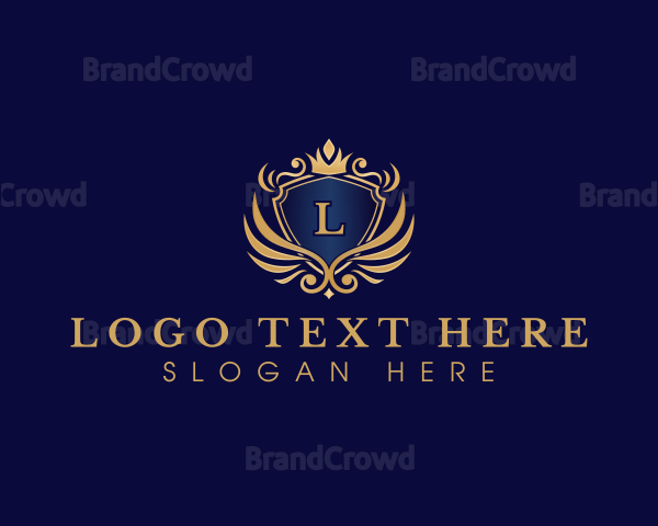 Crown Luxury Shield Wing Logo