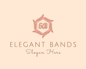 Elegant Leaf Salon Cosmetics logo design