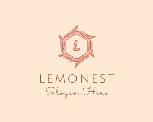 Elegant Leaf Salon Cosmetics logo design