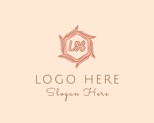 Elegant Leaf Salon Cosmetics logo design
