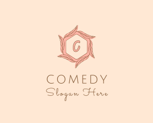 Elegant Leaf Salon Cosmetics logo design