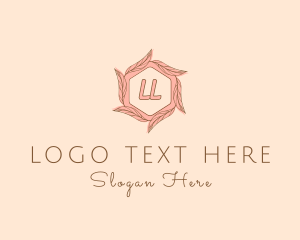 Leaf - Elegant Leaf Salon Cosmetics logo design