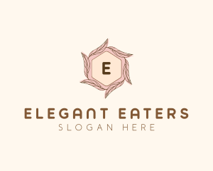 Elegant Leaf Salon Cosmetics logo design