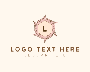 Elegant Leaf Salon Cosmetics logo design