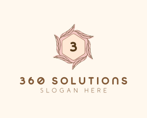 Elegant Leaf Salon Cosmetics logo design