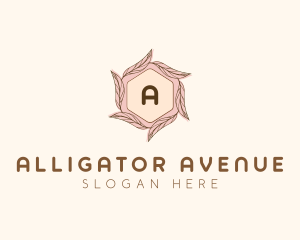 Elegant Leaf Salon Cosmetics logo design