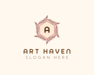 Elegant Leaf Salon Cosmetics logo design