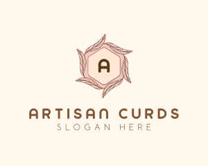 Elegant Leaf Salon Cosmetics logo design